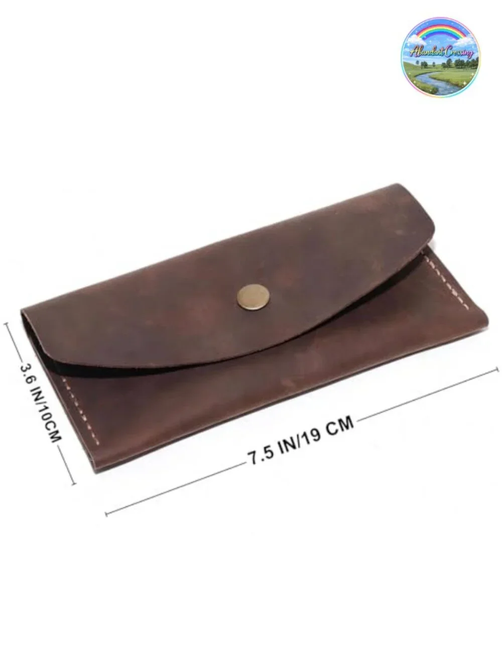 Handmade Genuine Leather Envelope Wallet Card Holder Vintage